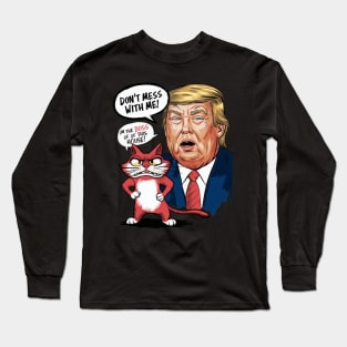 Cats Against Trump, Funny Cat Long Sleeve T-Shirt